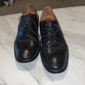 COACH Leather Lace Up Loafers Size 7D with Goodyear replacement sole shown
